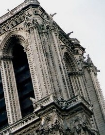 Detail of Tower Notre Dame Cathedral Paris Detail of Tower Notre Dame Cathedral Paris