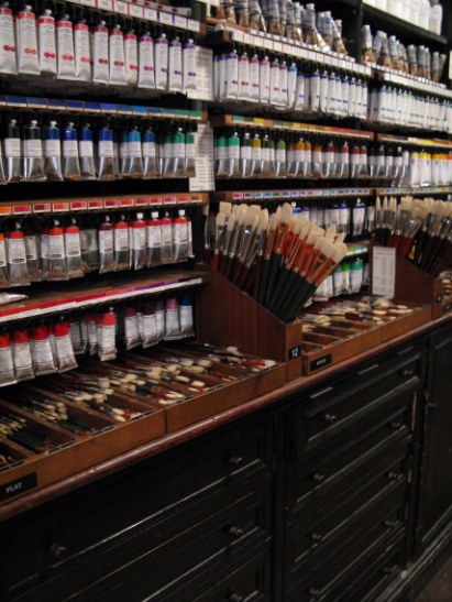 Paints in Cornelissen artists supplies of Great Russell Street Bloomsbury London Paints in Cornelissen artists supplies of Great Russell Street Bloomsbury London