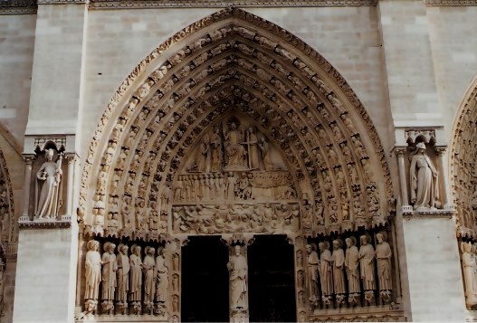 Entrance Notre Dame Cathedral Paris Entrance Notre Dame Cathedral Paris