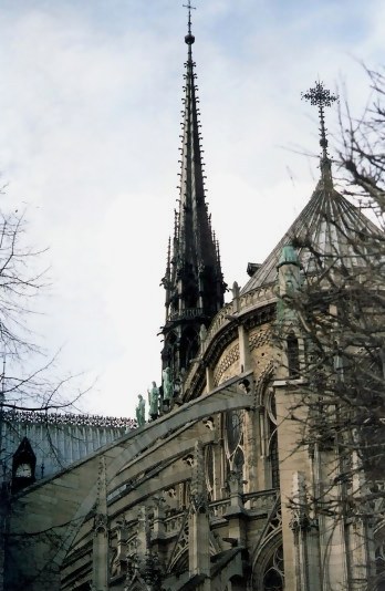 Flying Buttreses Notre Dame Cathedral Paris Flying Buttreses Notre Dame Cathedral Paris
