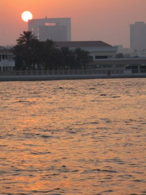 Sunset on Dubai Creek Sunset on Dubai Creek