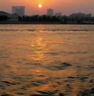 Sunset waters Dubai Creek Sunset waters Dubai Creek