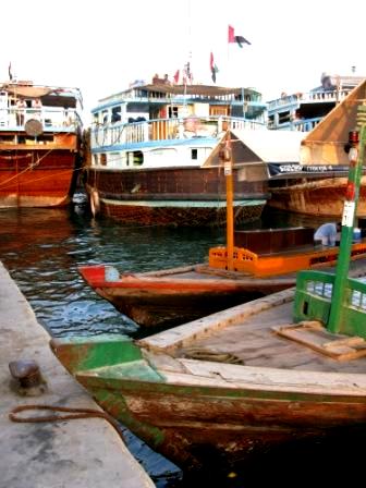 Water Taxis and trading dhows Dubai Creek Water Taxis and trading dhows Dubai Creek