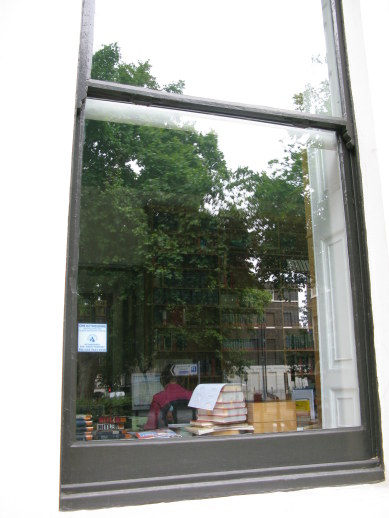 Window of publishing house in Bloomsbury London Window of publishing house in Bloomsbury London