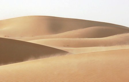 Abu Dhabi Desert dunes in wind