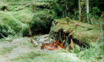 Bali rice paddy irrigation pipes