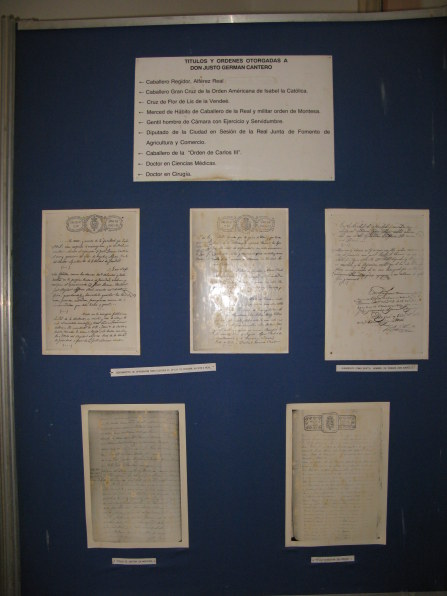 Cantero certificate of titles Palacio Cantero Trinidad de Cuba