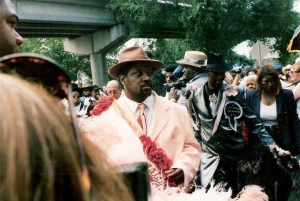 Crowd Jazz Funeral New Orleans