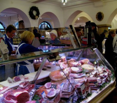 Hams at  Dallmayr store Munich