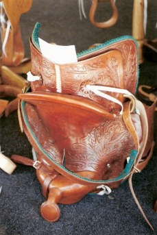 Leather tooled stock saddle – Agricultural Fair – Havana