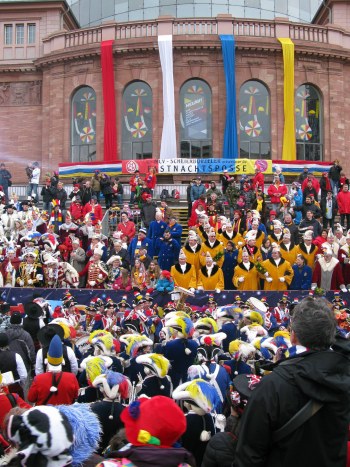 Mainz Carnival Parade colourful Carnival Posse
