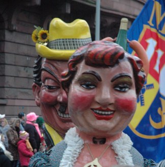 Mainz Germany Carnival politicians on parde