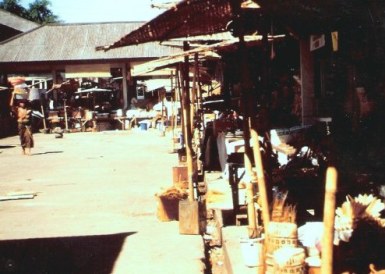 Mountain village market in Bali