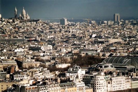 View of Sacre Couer from Notre Dame Paris View of Sacre Couer from Notre Dame Paris