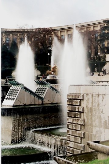Fountains in Trocadéro Gardens Paris Fountains in Trocadéro Gardens Paris
