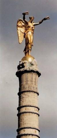 Angel protecting memories of fallen soldiers Paris Palmier Fountain