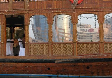 Party dhow interior Dubai Creek