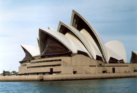 Sails of Sydney Opera House from ferry