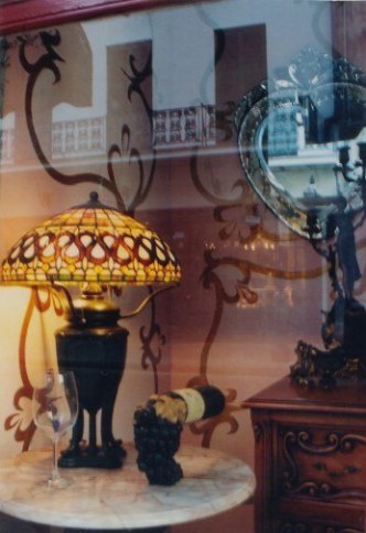 Tiffany lamp in the French Quarter New Orleans
