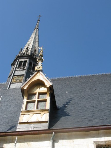 Window and main spire of the Hospices de Beaune
