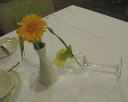Wine glass and butter artwork 