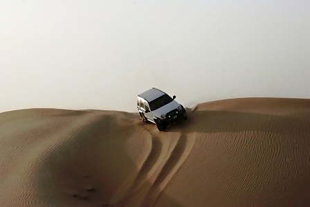 Abu Dhabi Desert Dune bashing dune top