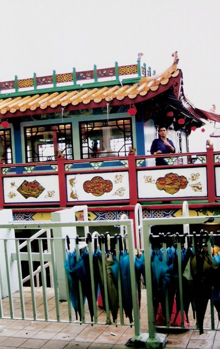 Admiral Cheng Ho Cruise Ship and umbrellas