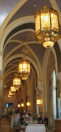 Arched restaurant colonnade Emirates Palace Hotel Abu Dhabi