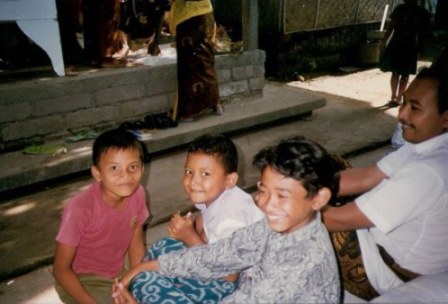 Bali village boys