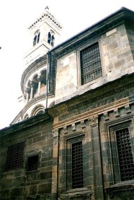 Bergamo Alta barred church windows