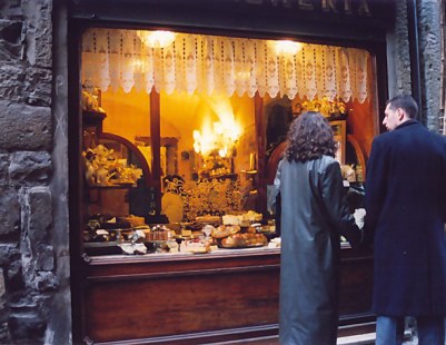 Bergamo Alta cake shop temptation