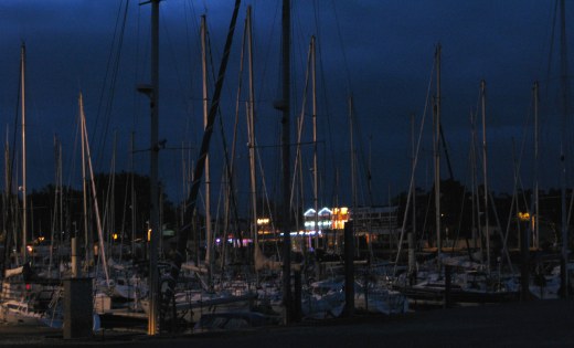 Boyardville Île d’Oléron marina at night