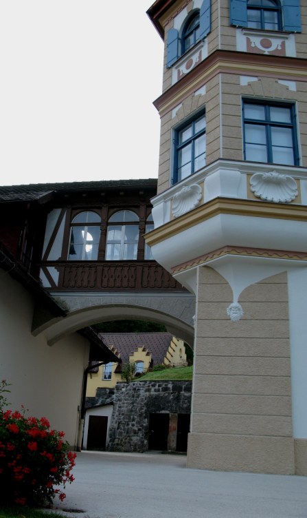 Building features and arch Hohenschwangau Bavaria