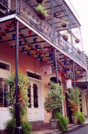 Chili pepper garland in the French Quarter New Orleans