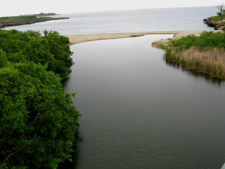 Coastal river mouth Bay of Pigs Cuba