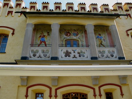 Courtyard details Hohenschwangau Castle Courtyard details Hohenschwangau Castle