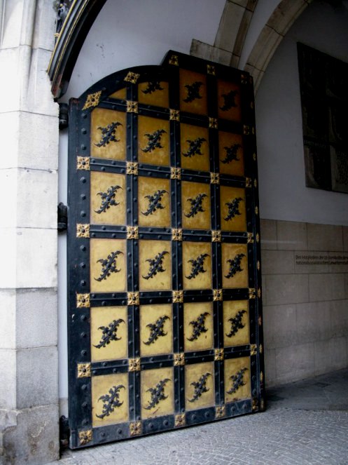 Doors of the New Town Hall Marienplatz Munich