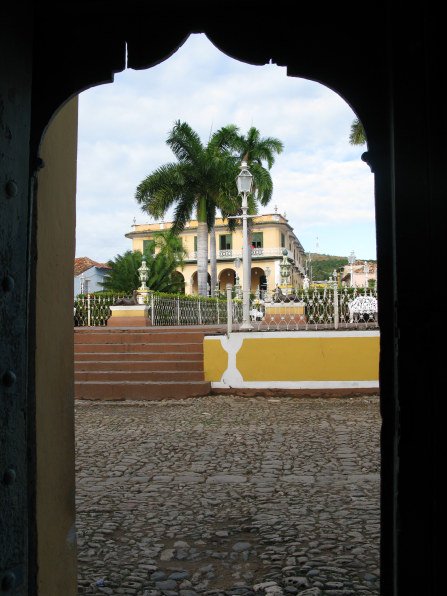 Doorway to Plaza Mejor Trinidad de Cuba