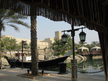 Dubai Madinat Jumeirah outlook from Iftar tent