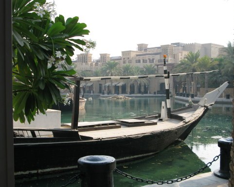 Dubai Madinat Jumeirah waterside docks