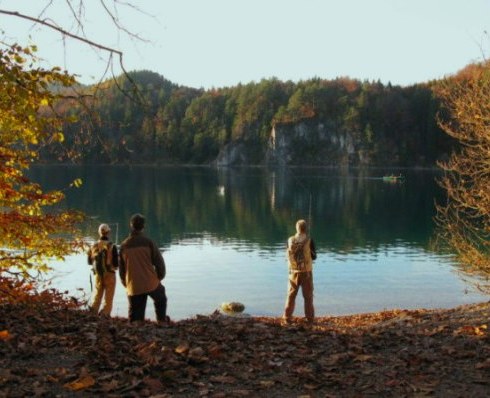 Fishermen on the Alpsee Bavaria