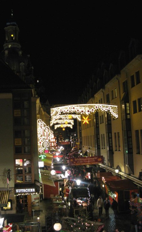 German Christmas Market Dresden street