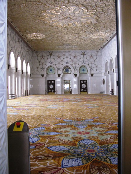 Grand mosque Abu Dhabi women’s prayer room