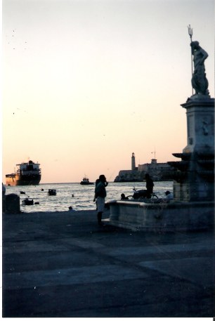 Havana-Poseidon-on-Malecon-at-sunset 