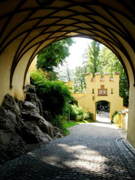Hohenschwangau Castle Bavaria vaulted carriage exit