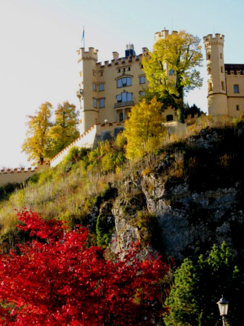 Hohenschwangau Castle with Autumn colours