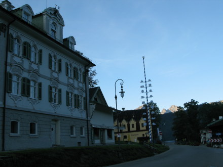 Hohenschwangau empty streets of early morning