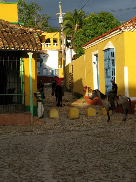 Horse riders Trinidad de Cuba