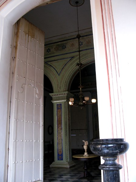 House entrance Palacio Cantero Trinidad de Cuba