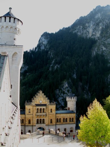 Inner courtyard of Neuschwanstein Castle